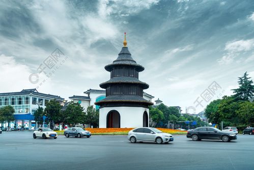 中國揚州古建筑文昌亭揚州是著名的旅游勝地